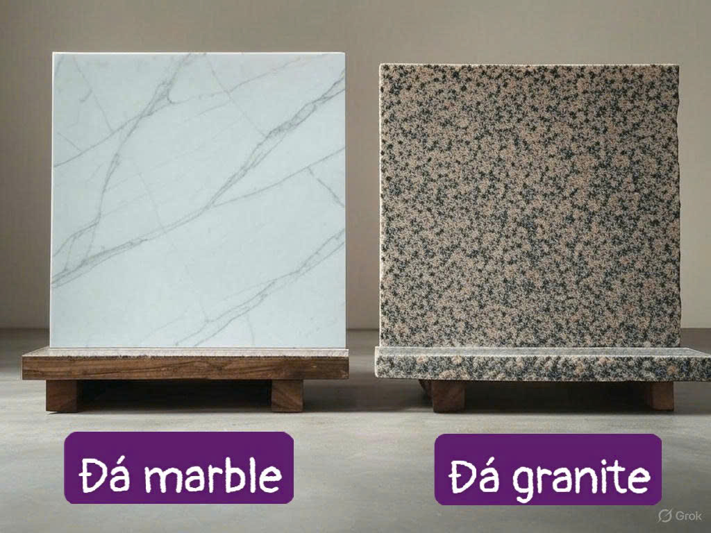 PHÂN BIỆT ĐÁ GRANITE VÀ MARBLE