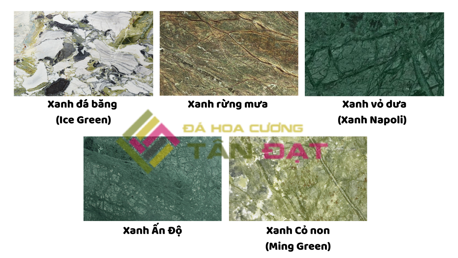 ĐÁ MARBLE MÀU XANH LÁ