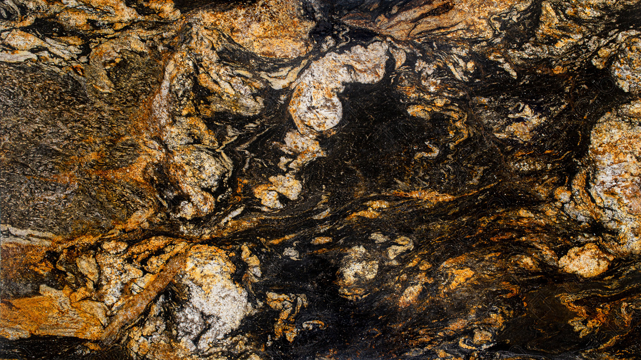 ĐÁ GRANITE ĐEN VÂN RỒNG VÀNG (BLACK TAURUS)