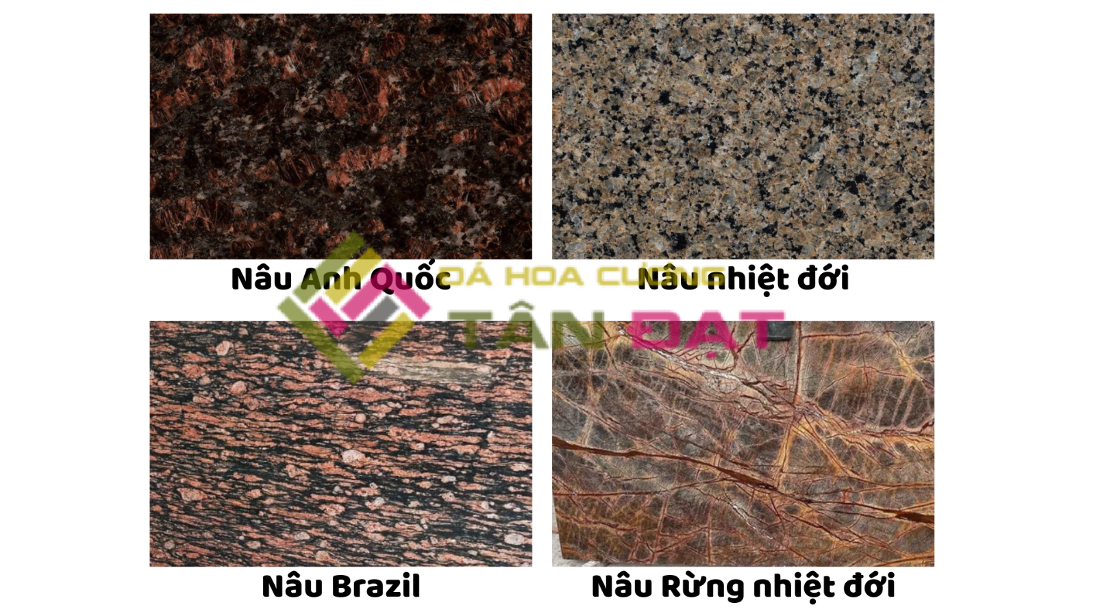 ĐÁ GRANITE MÀU NÂU